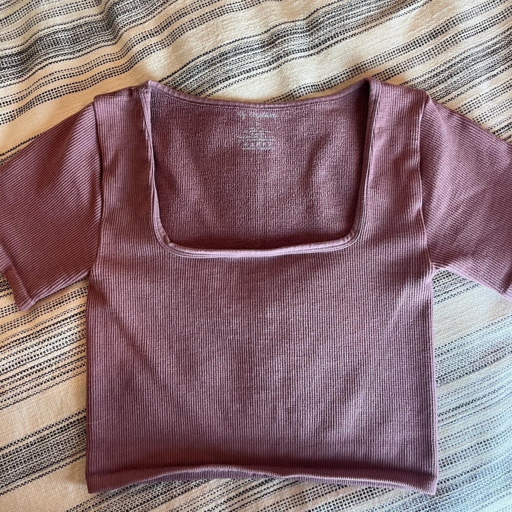 FREE PEOPLE- purple crop top, Size M/L